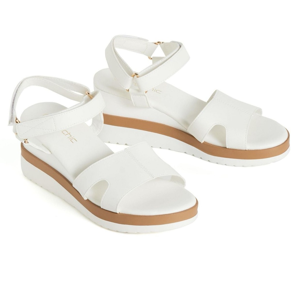 CITY CHIC | Women's Plus Size WIDE FIT Viki Platform - white - 8W
